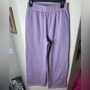 Threads 4 Thought Lavender Shimmer Wide Leg Lounge Pants Organic Cotton Small